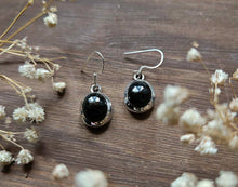 Load image into Gallery viewer, Black Tourmaline Earrings www.karmaripon.co.uk