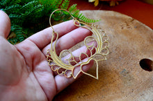 Load image into Gallery viewer, Brass Indian Earrings www.karmaripon.co.uk