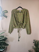 Load image into Gallery viewer, Repurposed Sari Butterfly Top www.karmaripon.co.uk