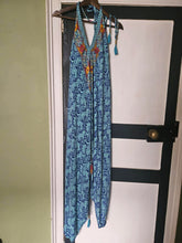 Load image into Gallery viewer, Repurposed Sari Festival jumpsuit UK 8-14