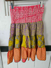 Load image into Gallery viewer, Kavita Repurposed Sari skirt/ Tube Top UK 8-14