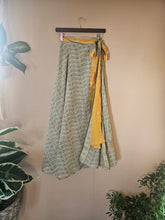 Load image into Gallery viewer, Repurposed Sari Wrap Skirt www.karmaripon.co.uk