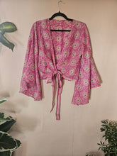 Load image into Gallery viewer, Repurposed Sari Butterfly Top www.karmaripon.co.uk