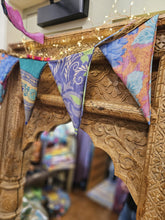 Load image into Gallery viewer, Repurposed Sari Bunting www.karmaripon.co.uk