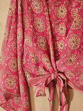 Load image into Gallery viewer, Repurposed Sari Butterfly Top www.karmaripon.co.uk