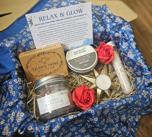Relax & Glow Bath Time Giftset www.karmaripon.co.uk