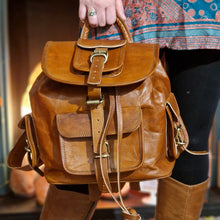 Load image into Gallery viewer, Leather Backpack www.karmaripon.co.uk