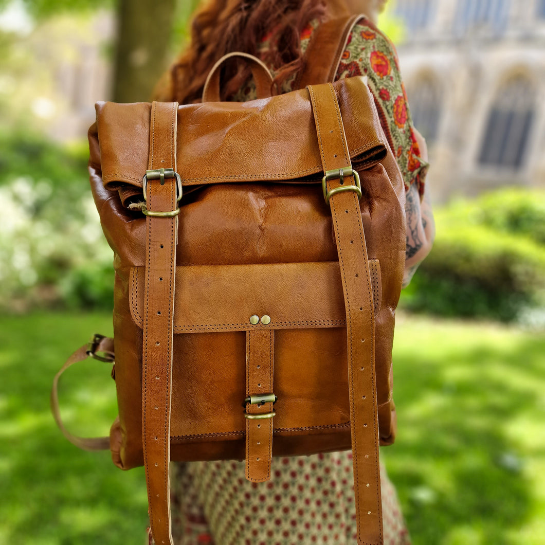 Roll Top Backpack www.karmaripon.co.uk