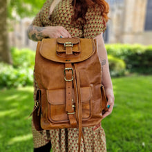 Load image into Gallery viewer, Handmade Leather Backpack - Large