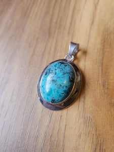 Turquoise Pendant set in 925 Silver