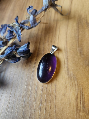 Amethyst pendant www.karmaripon.co.uk