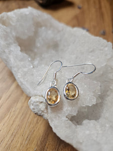 Citrine Pendant Earrings www.karmaripon.co.uk