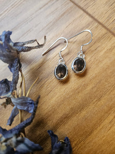 Smokey Quartz Earrings www.karmaripon.co.uk