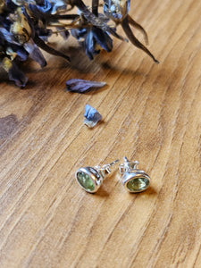 Peridot Stud Earrings  www.karmaripon.co.uk