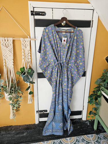 Repurposed Sari Kaftan UK 10-16