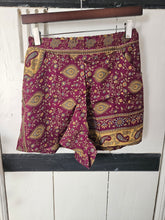 Load image into Gallery viewer, Repurposed Sari Shorts UK 8-10
