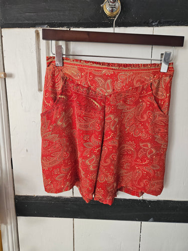 Repurposed Sari Shorts UK 8-10