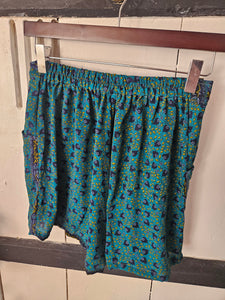 Repurposed Sari Shorts Uk 8