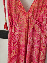 Load image into Gallery viewer, repurposed sari wrap skirt www.karmaripon.co.uk