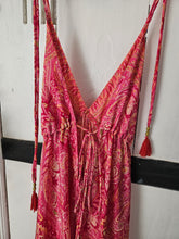 Load image into Gallery viewer, repurposed sari wrap skirt www.karmaripon.co.uk