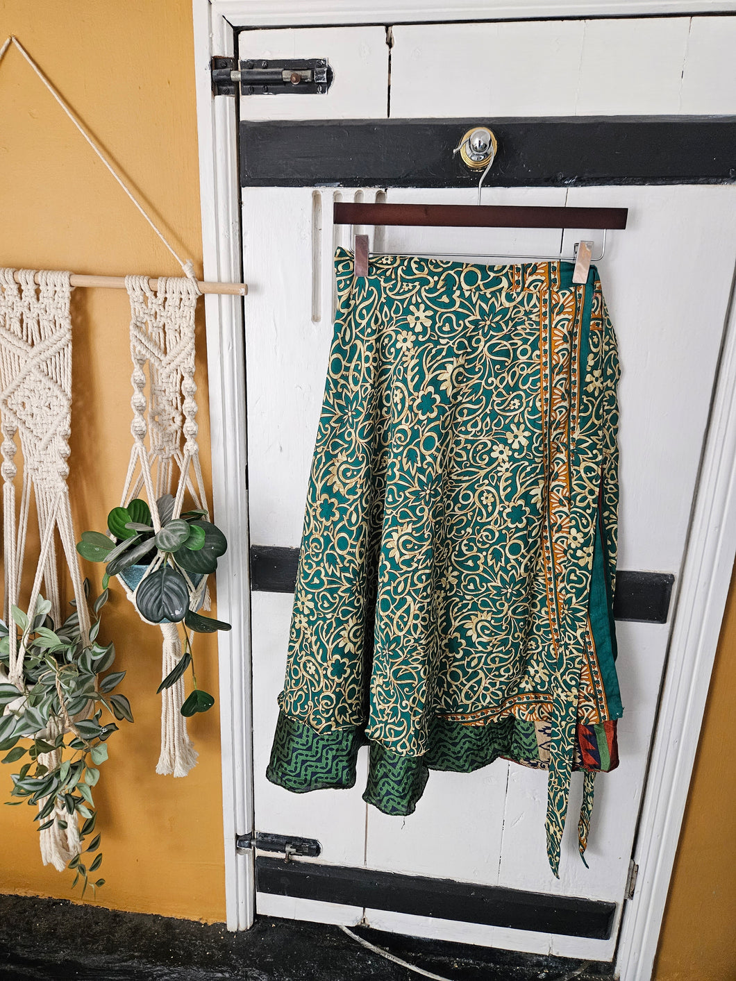 repurposed sari wrap skirt www.karmaripon.co.uk