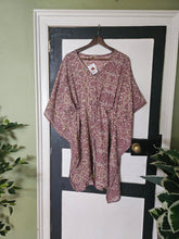 Load image into Gallery viewer, Repurposed Sari Kaftan UK 10-16