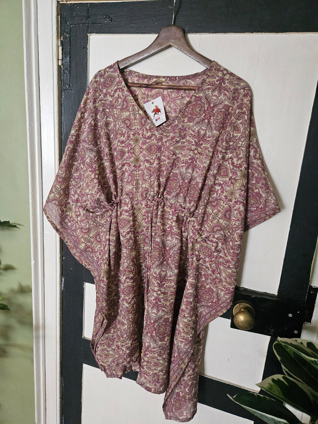 Repurposed Sari Kaftan UK 10-16
