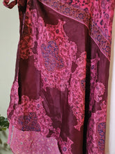 Load image into Gallery viewer, knee Length Reversible Repurposed Sari Wrap skirt UK 8-16