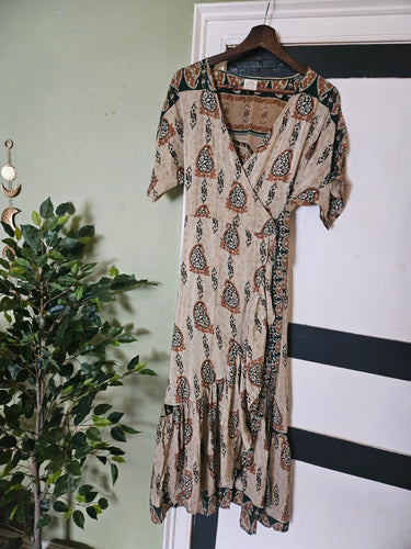 Pink & Orange Spanish Dress S UK 8-12