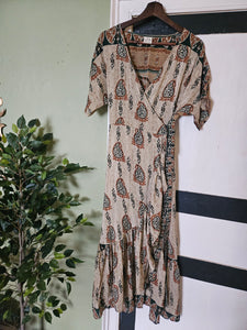 Pink & Orange Spanish Dress S UK 8-12