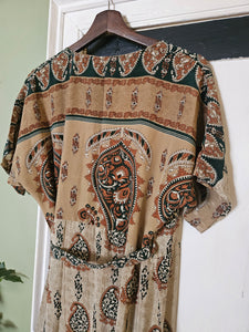 Pink & Orange Spanish Dress S UK 8-12