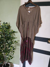 Load image into Gallery viewer, Repurposed Sari Kaftan UK 10-16