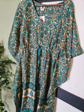 Load image into Gallery viewer, Repurposed Sari Kaftan UK 10-16