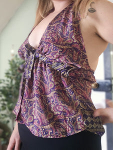 Reversible Sari Tie Top UK8-14