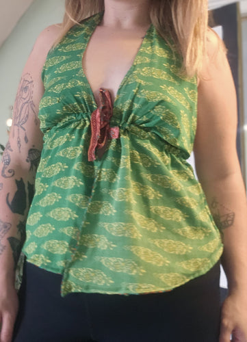 Reversible Sari Tie Top UK8-14