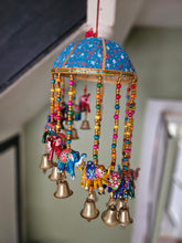 Load image into Gallery viewer, Elephant Dangly Mobile -Colourful beaded decorative item www.karmaripon.co.uk