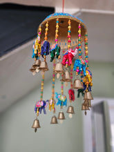 Load image into Gallery viewer, Elephant Dangly Mobile -Colourful beaded decorative item www.karmaripon.co.uk