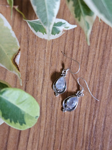 Moonstone Earrings set in 925 Silver www.karmaripon.co.uk