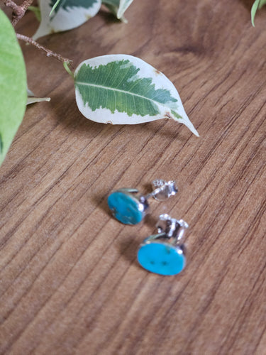 Turquoise Stud Earrings www.karmaripon.co.uk