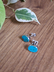 Turquoise Stud Earrings www.karmaripon.co.uk