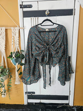 Load image into Gallery viewer, Repurposed Sari Butterfly Top www.karmaripon.co.uk