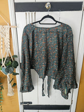 Load image into Gallery viewer, Repurposed Sari Butterfly Top www.karmaripon.co.uk