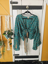 Load image into Gallery viewer, Repurposed Sari Butterfly Top www.karmaripon.co.uk