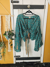 Load image into Gallery viewer, Repurposed Sari Butterfly Top www.karmaripon.co.uk