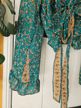 Load image into Gallery viewer, Repurposed Sari Butterfly Top www.karmaripon.co.uk