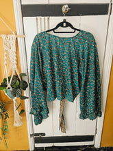 Load image into Gallery viewer, Repurposed Sari Butterfly Top www.karmaripon.co.uk