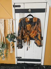 Load image into Gallery viewer, Repurposed Sari Butterfly Top www.karmaripon.co.uk