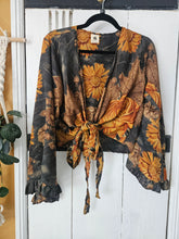 Load image into Gallery viewer, Repurposed Sari Butterfly Top www.karmaripon.co.uk