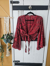 Load image into Gallery viewer, Repurposed Sari Butterfly Top www.karmaripon.co.uk