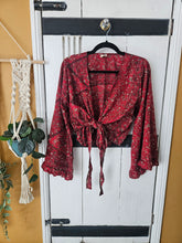 Load image into Gallery viewer, Repurposed Sari Butterfly Top www.karmaripon.co.uk